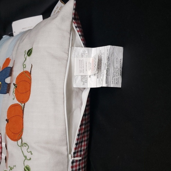 Isaac Mizrahi Fall Decorative Rectangle Pillow with Cute Animals and Pumpkins - Picture 6 of 8